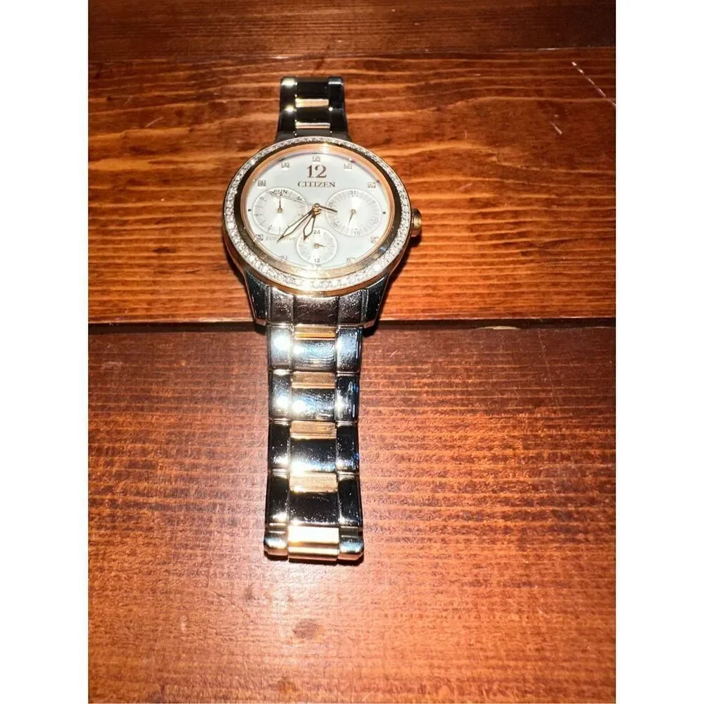 Citizen Eco-Drive Silhouette Two-Tone Rose Gold Watch FD2016-51A
